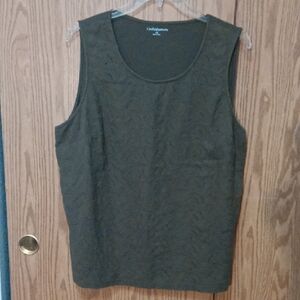 🌻Croft & Barrow Green Tank Sz 2x